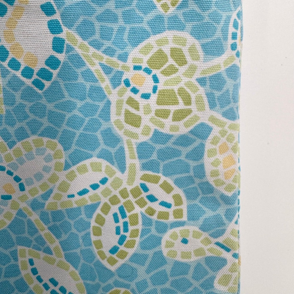 Talbots Green/Blue Mosaic Sea Turtle Pattern Pencil Skirt Women's Size 12 - Picture 3 of 10